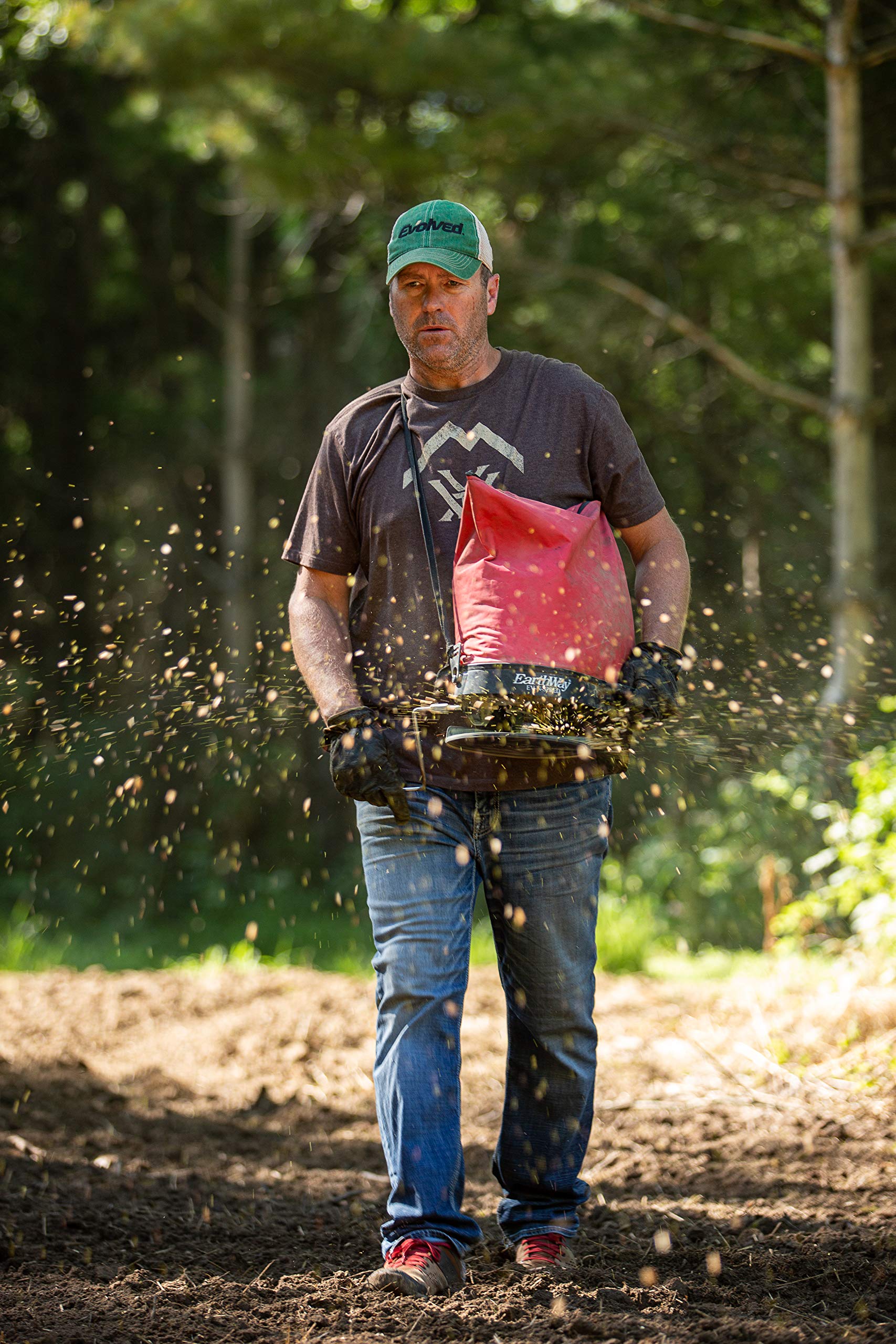 Evolved Harvest 5 Card Draw seed blend showcases a harvest-ready forage plot for deer.