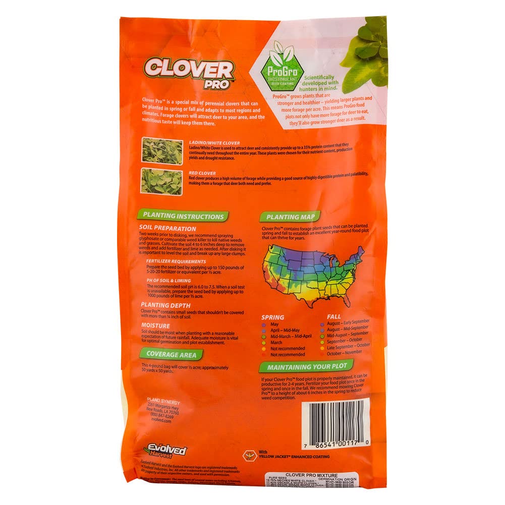 ProGro biostimulant coating helps plants establish faster for a productive food plot.