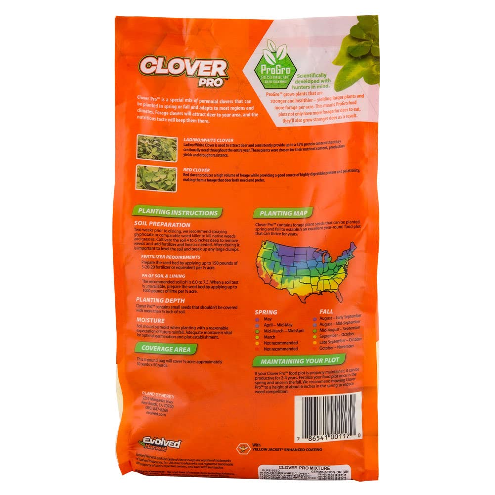 Deer attracted to Evolved Harvest Clover Pro plot with nutritious forage.