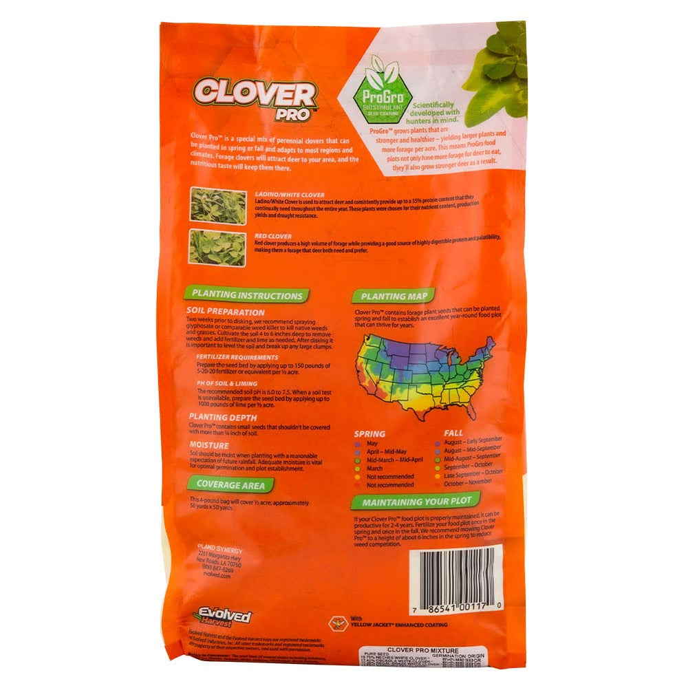 Deer attracted to Evolved Harvest Clover Pro plot with nutritious forage.