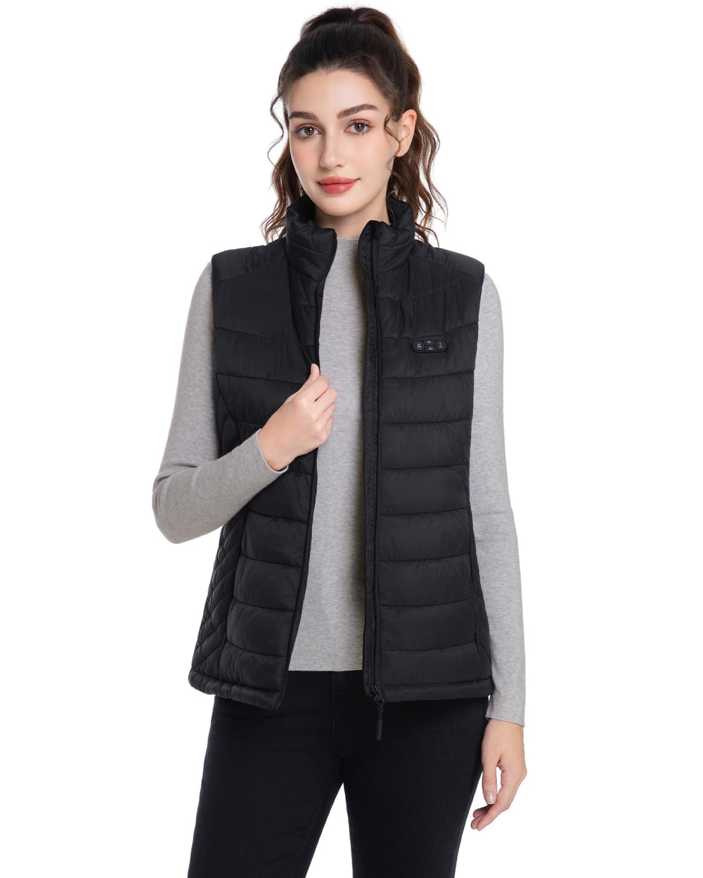 Evonicc heated vest for women back heat delivers broad upper-body warmth for outdoor activities