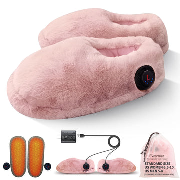 Ewarmer pink slippers side view for cozy indoor warmth