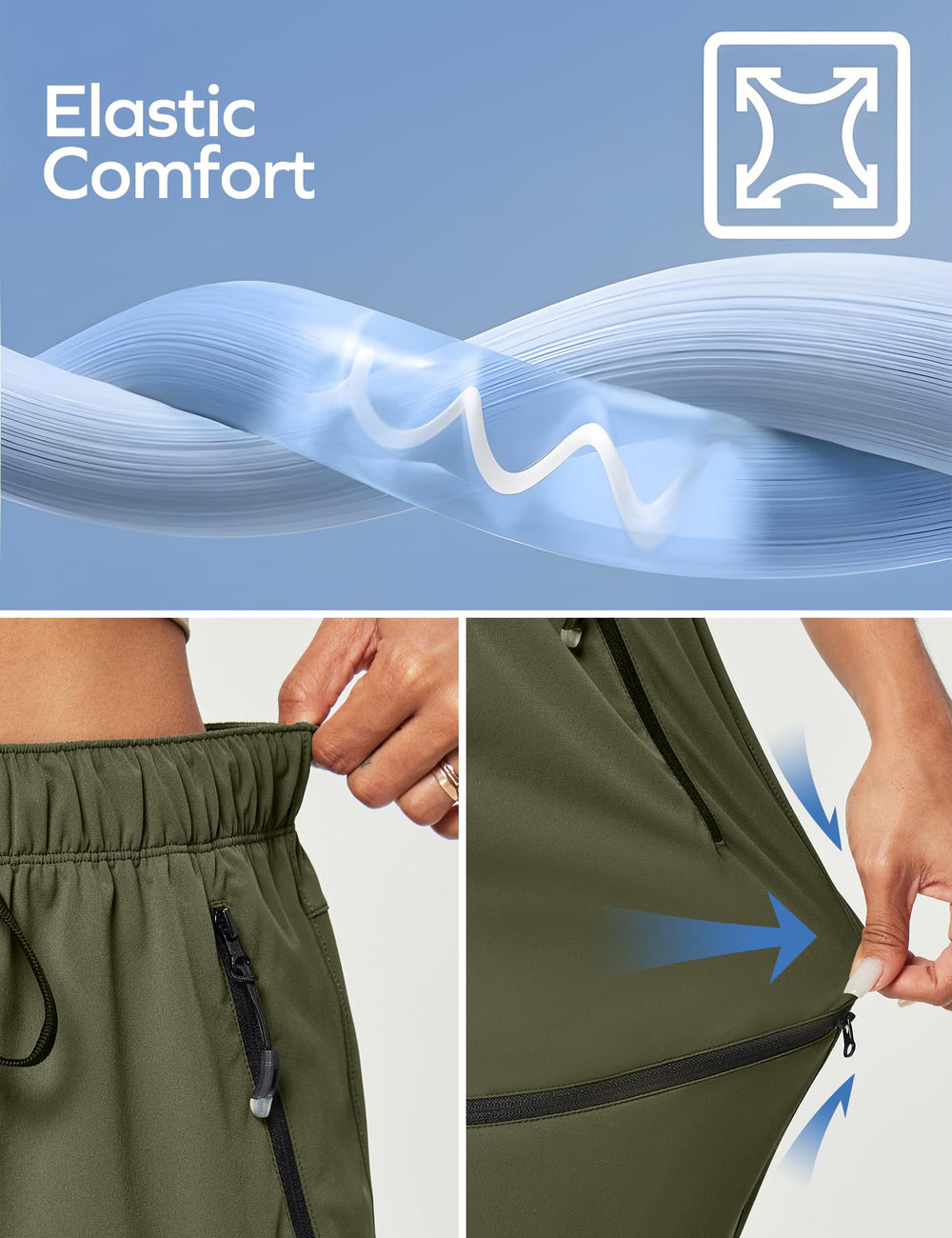 Ewedoos hiking pants for women water-repellent finish keeps you dry in light rain
