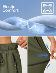 Ewedoos hiking pants for women water-repellent finish keeps you dry in light rain