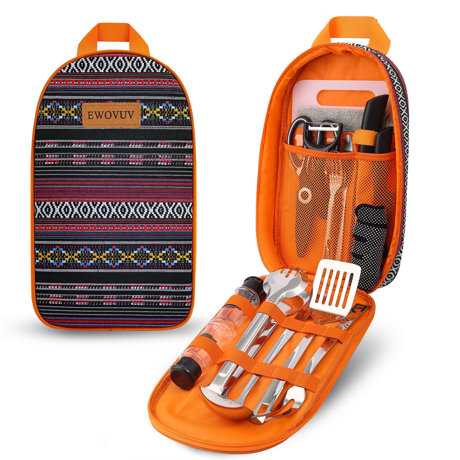 EWOVUV camping utensils set chopping board ideal for outdoor prep and quick cuts