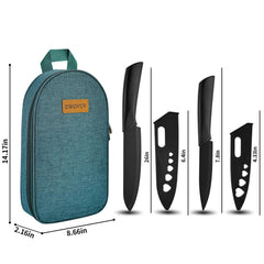 EWOVUV camping utensils set includes chopping board for prep in campsites and picnics.