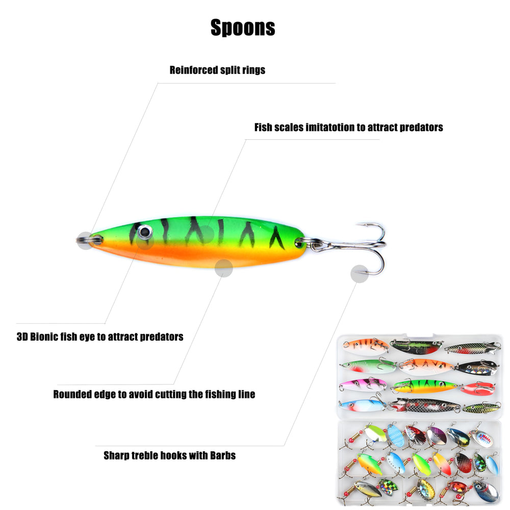 Plastic storage case for 30 lures