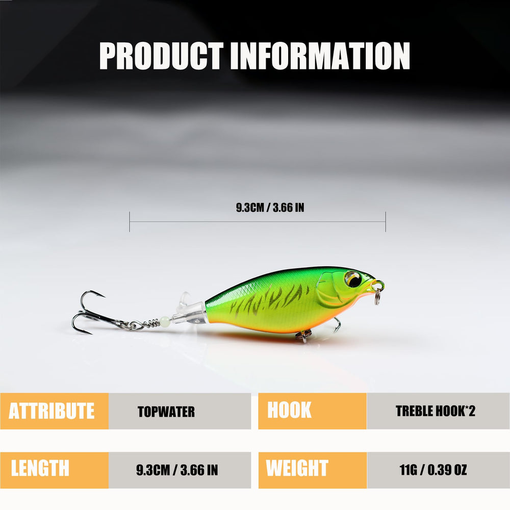 Propeller tail spinning on EXAURAFELIS 3.66\" plopper lure