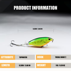 Propeller tail spinning on EXAURAFELIS 3.66\" plopper lure