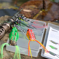 EXAURAFELIS topwater frog lure - large Ray frog with black belly