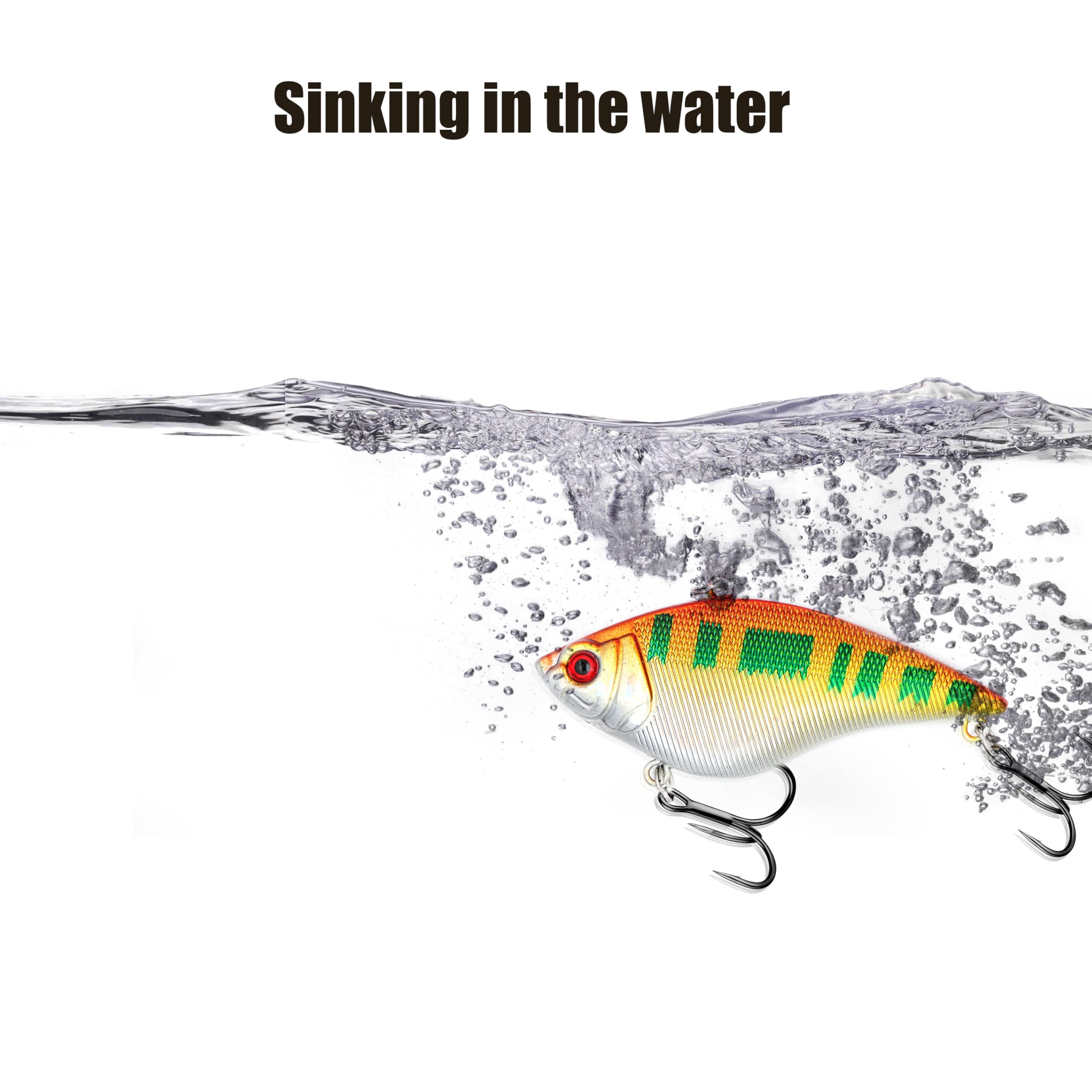 VIB Lure action during retrieve showing vibration