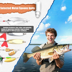 Assorted hooks, weights and swivels in tackle kit