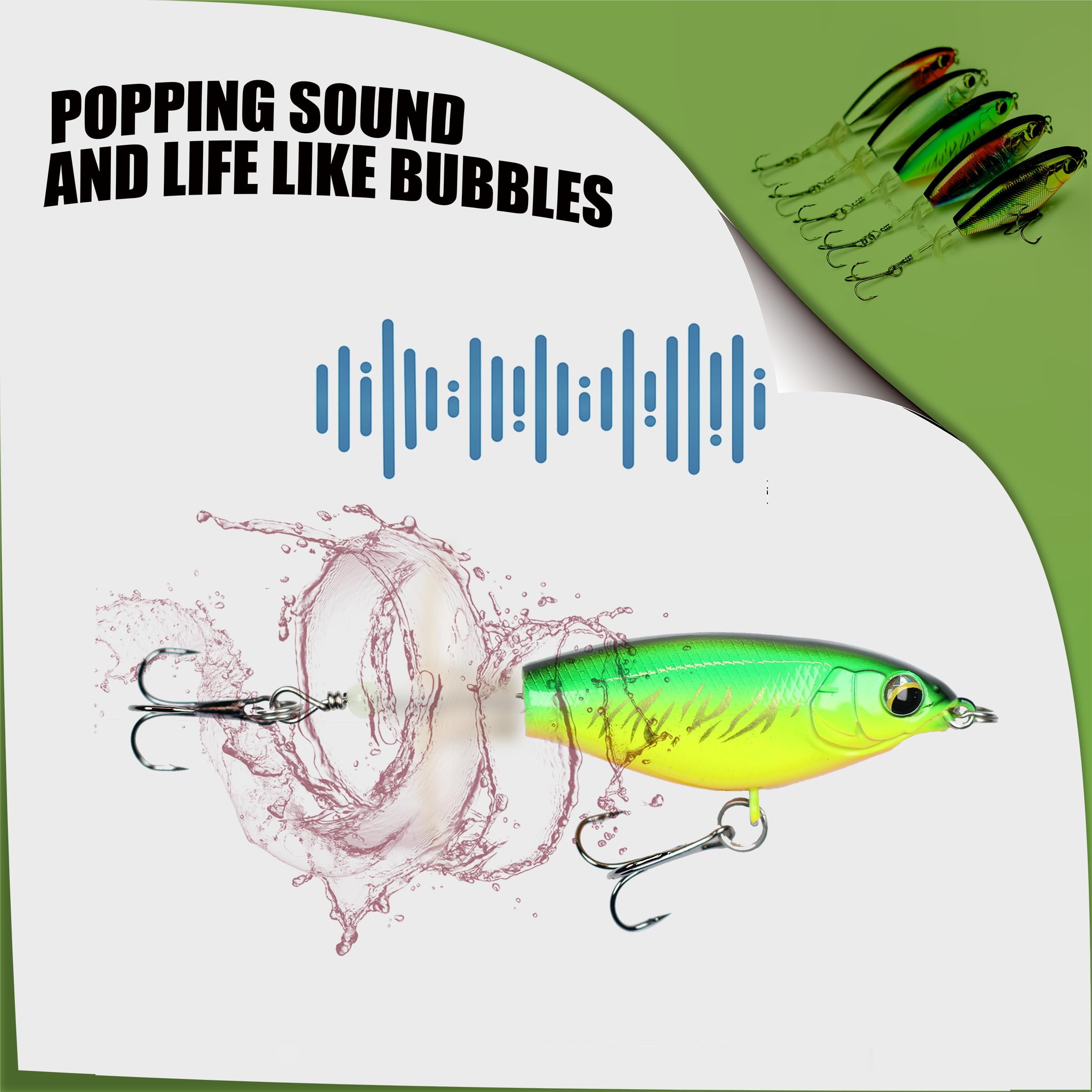Lure showing balanced belly weight for long casts
