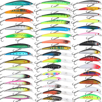 Front view of EXAURAFELIS 43-piece fishing lures kit