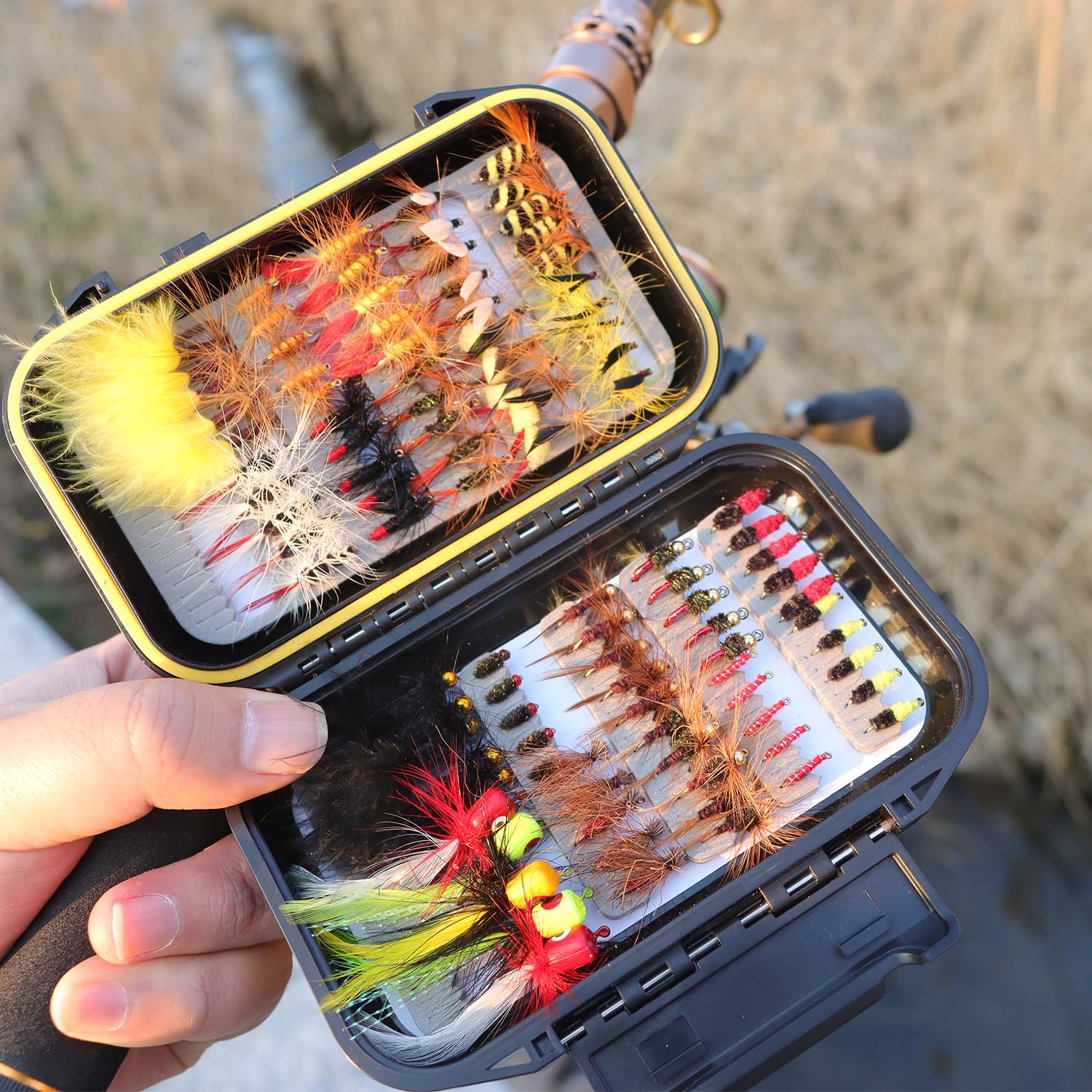 Gift-ready EXAURAFELIS fly fishing lures kit