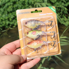 Whopper Plopper lure spinning tail creates splash - side view