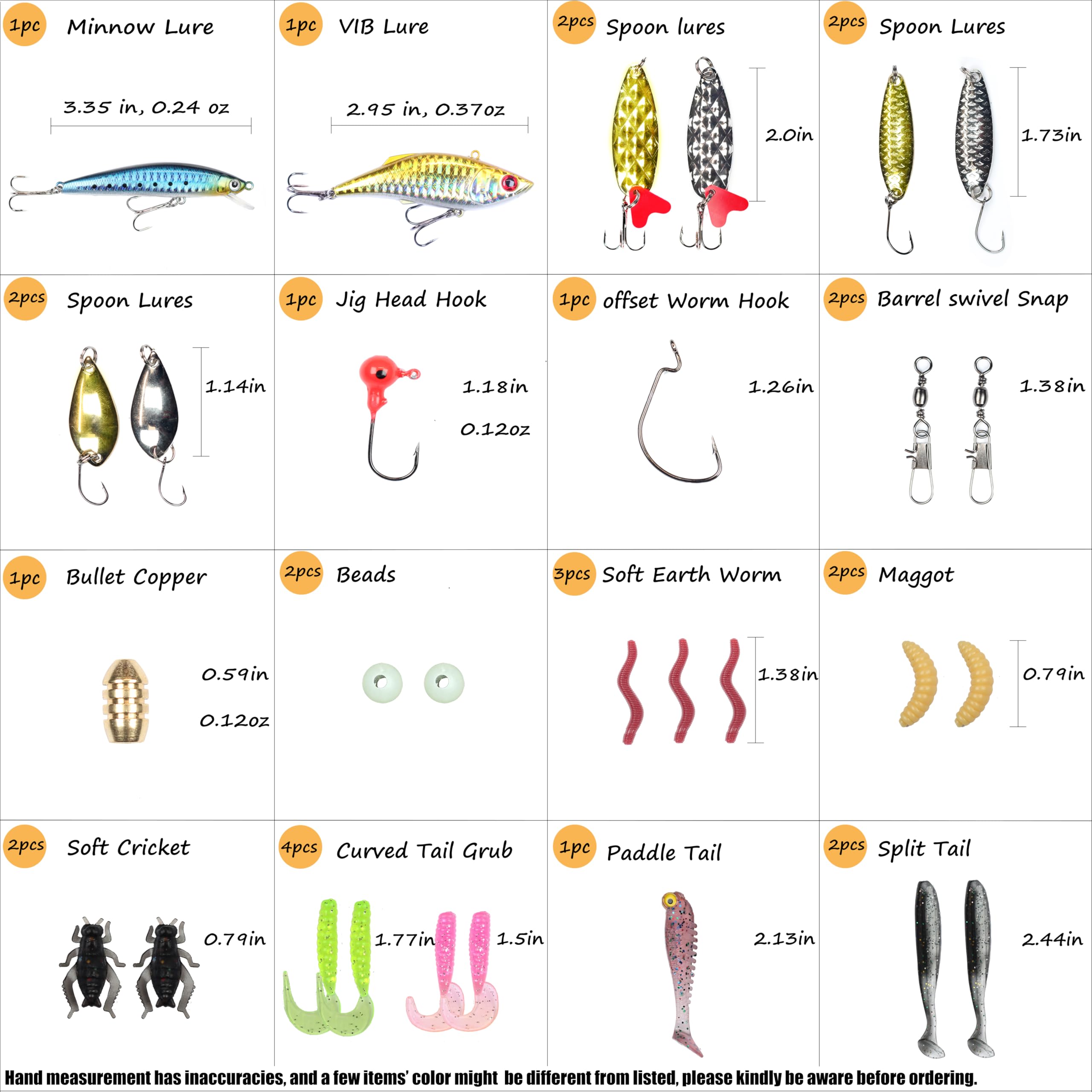 Close-up of spoon lures and 3D eyes from Exaurafelis kit