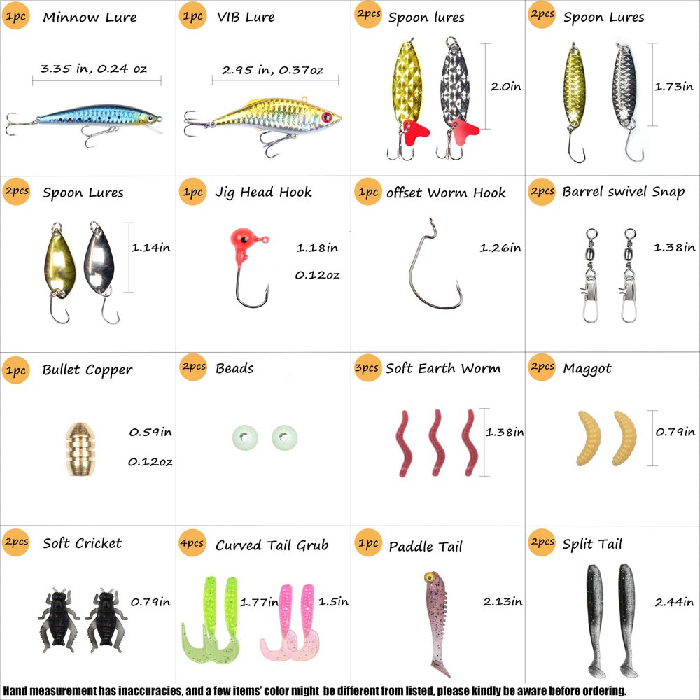 Close-up of spoon lures and 3D eyes from Exaurafelis kit