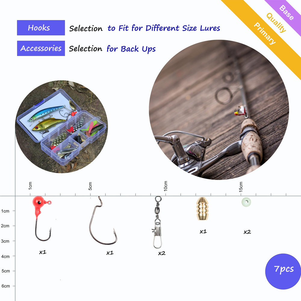 Full Exaurafelis 29-piece lures collection arranged in tackle box