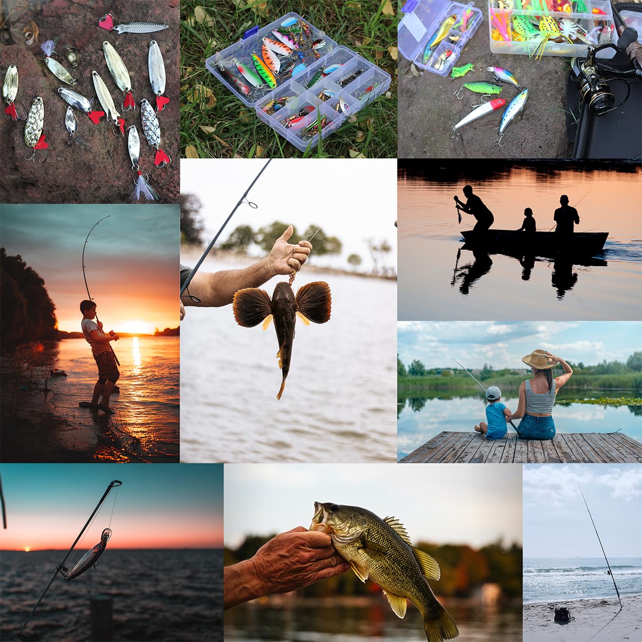 Travel-friendly Exaurafelis saltwater and freshwater lure kit