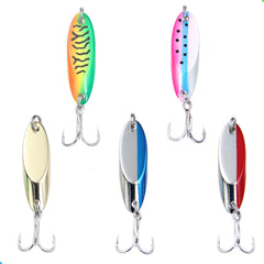 EXAURAFELIS 5-piece spoon lure set in tackle box