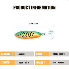 Close-up of reflective mirror finish on EXAURAFELIS spoon lure