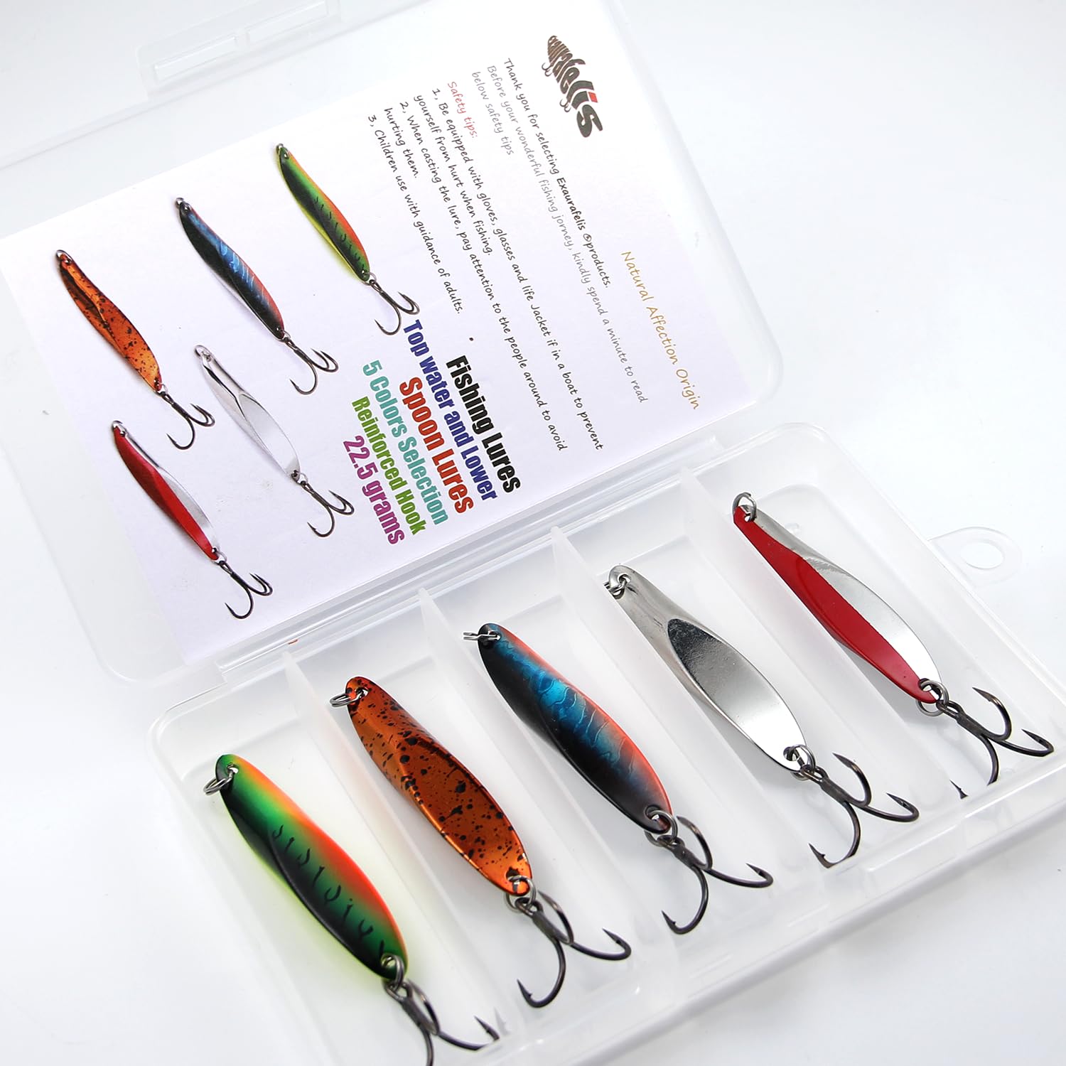 EXAURAFELIS spoon lure color 3 close-up
