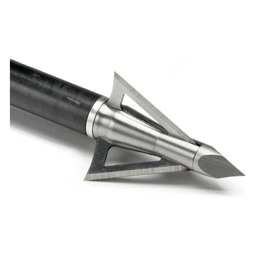 Excalibur Boltcutter 3-blade design on-pack highlights durable stainless construction for tough hunting.