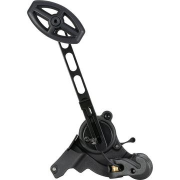 Excalibur Charger Lite handle close-up highlights ergonomic grip for ambidextrous use.