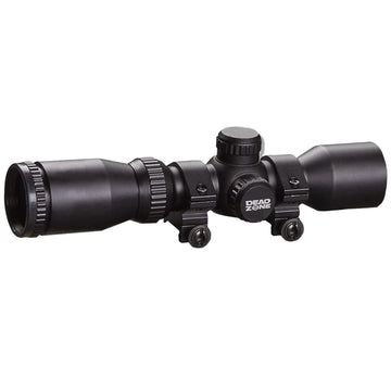 Excalibur Dead Zone scope 32mm tube close-up shows rugged hunting durability.