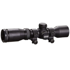 Excalibur Dead Zone scope 32mm tube close-up shows rugged hunting durability.