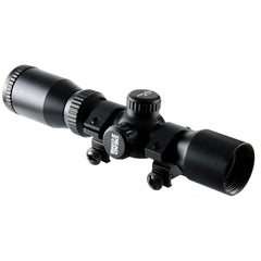Excalibur Dead Zone scope with multi-coated lenses delivers crisp viewing in varying light.