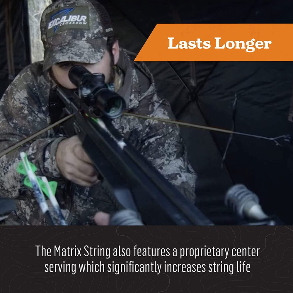 Excalibur DynaFlight 97 material close-up—maximized speed and creep reduction
