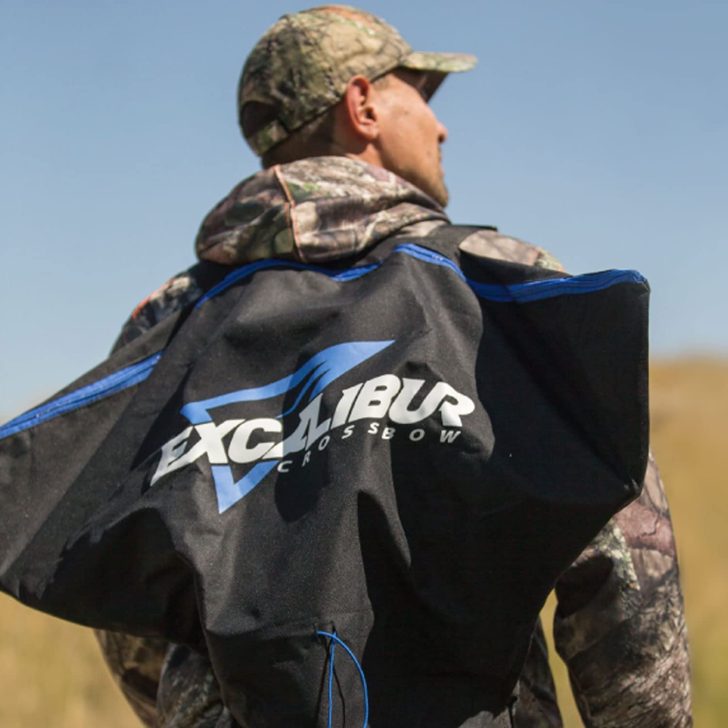 Excalibur Poncho Crossbow Case open compartment for gear.