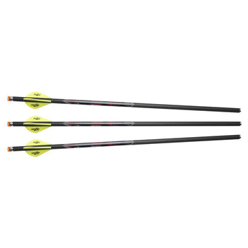 Excalibur Quill 16.5" illuminated carbon arrow side view highlights precision and visibility for fast aiming