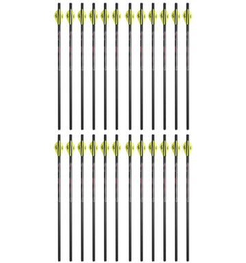 Excalibur Quill 16.5-inch carbon arrow in flight for accurate Twinstrike use.