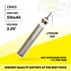 Exell CR425 pin battery powers floats with crisp, steady visibility in dim conditions.