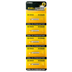 Exell Battery CR425 powering fishing lure with compact 3V energy