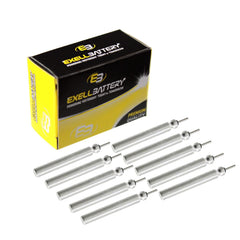 Exell Battery CR435 pin-type battery for fishing lures, 3V power.
