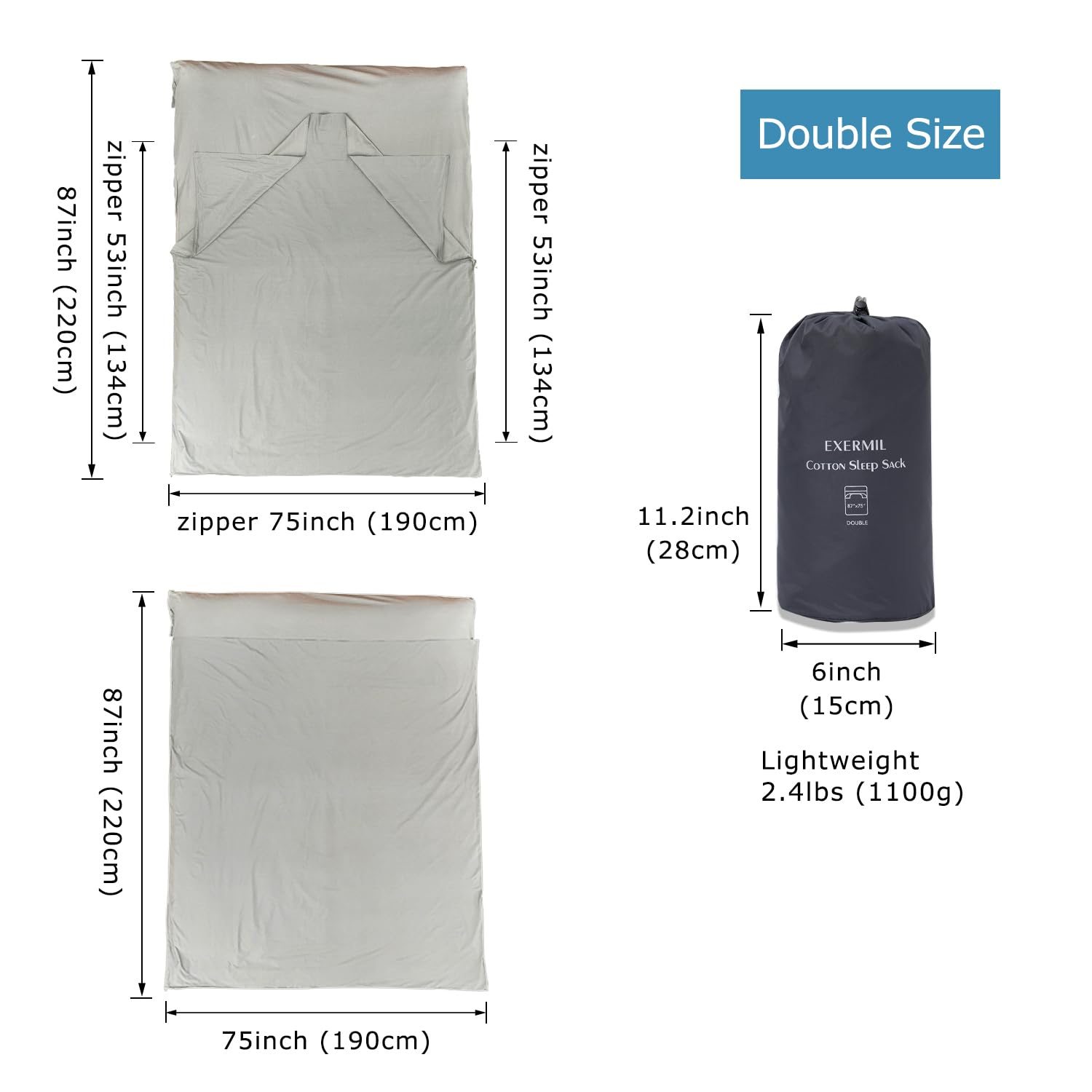 EXERMIL sleeping sheet pocket pillow keeps your pillow secure for travel nights.