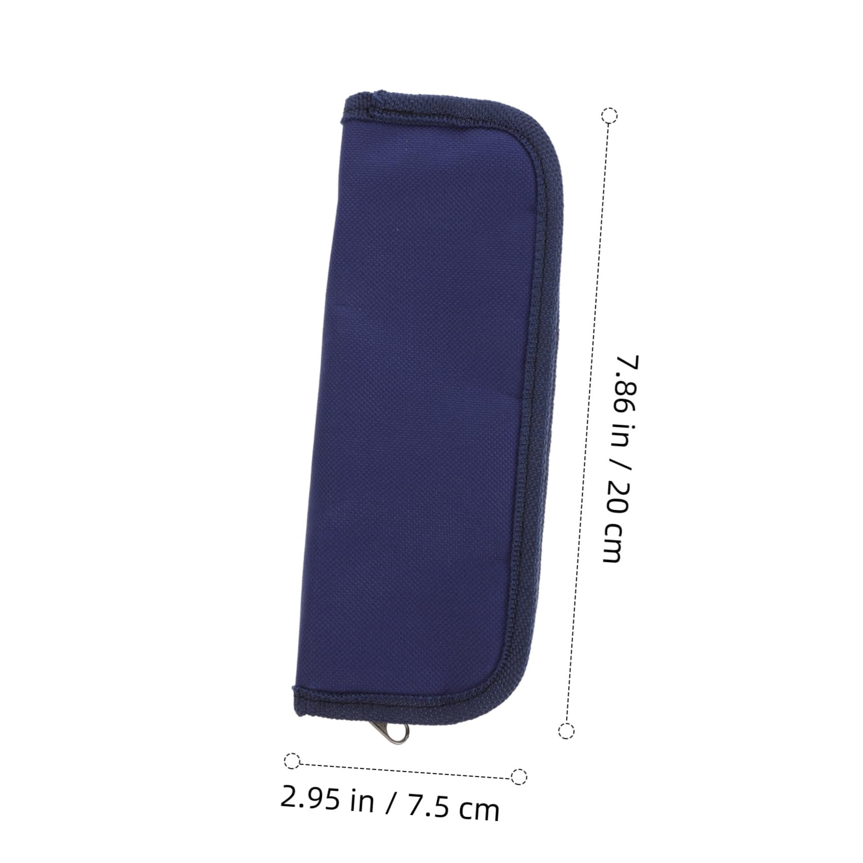EXHUMKY cooler bag navy side profile demonstrates easy access and secure zipper