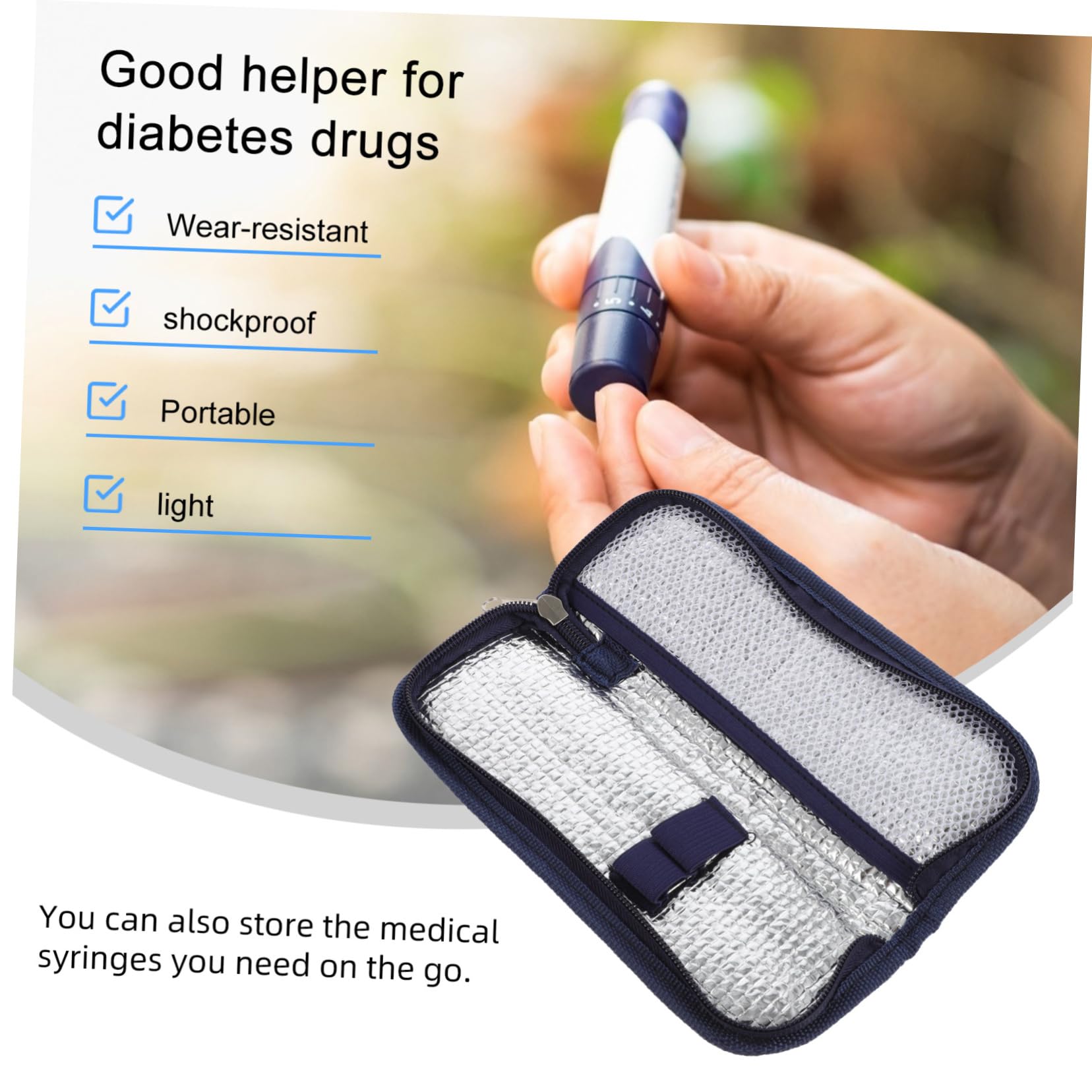 EXHUMKY cooler bag zipper design provides convenient one-handed opening during travel