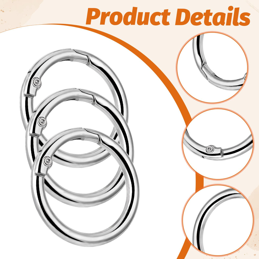 Exircy zinc alloy round buckle with rust-proof finish for durable use