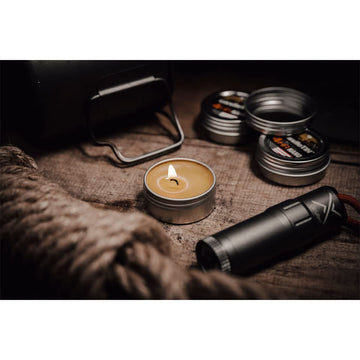 Exotac candleTIN Nano emergency-light for outdoor kits and preparedness.