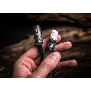 Exotac fireROD ferro rod 5-16-inch diameter ready for sparks.