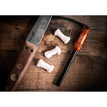 Exotac fireROD quickLIGHT tabs included for fast ignition.