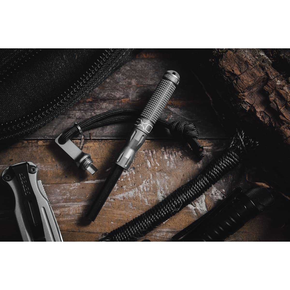Exotac Nanostriker XL replaceable ferro rod supports long-term use.