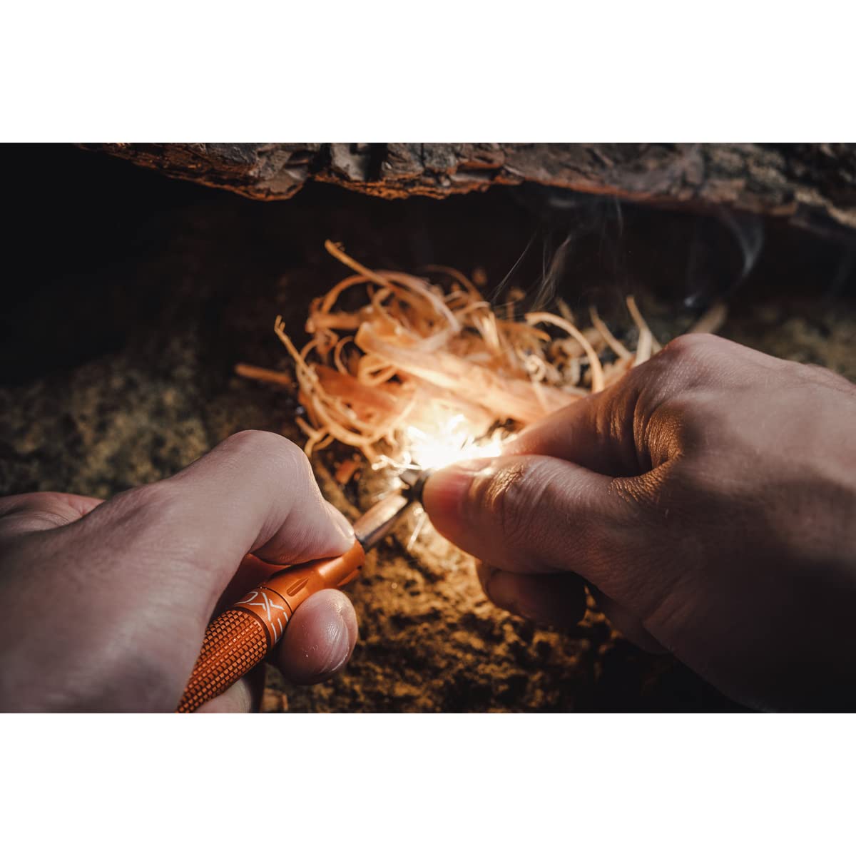 Exotac Nanostriker XL tungsten carbide striker for durable sparks.
