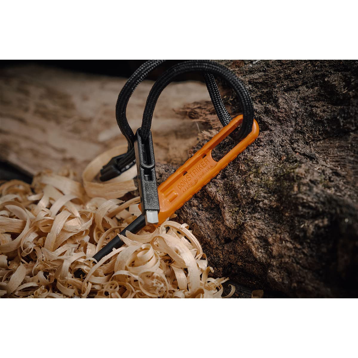 Exotac polySTRIKER USA-made orange-black craftsmanship and reliability