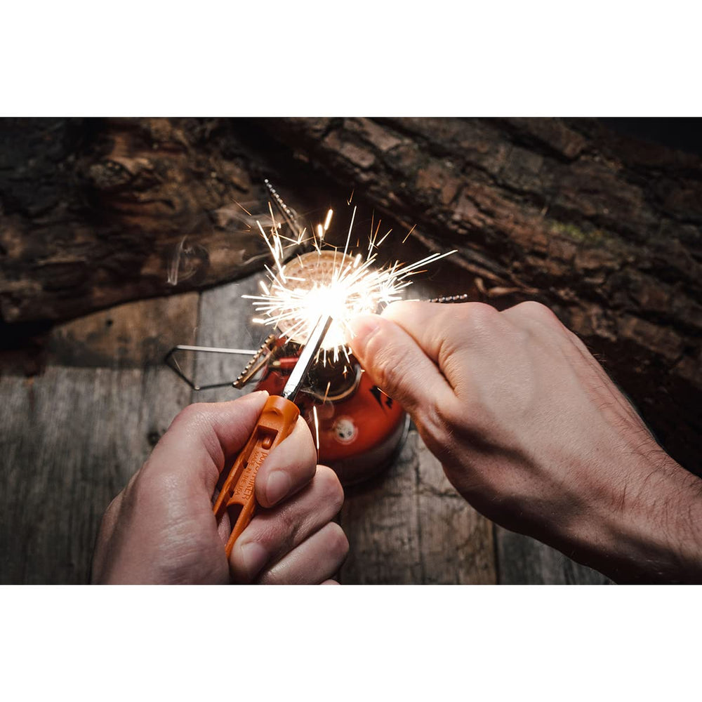 Exotac polySTRIKER snap-in striker orange-black integrated tool for instant ignition
